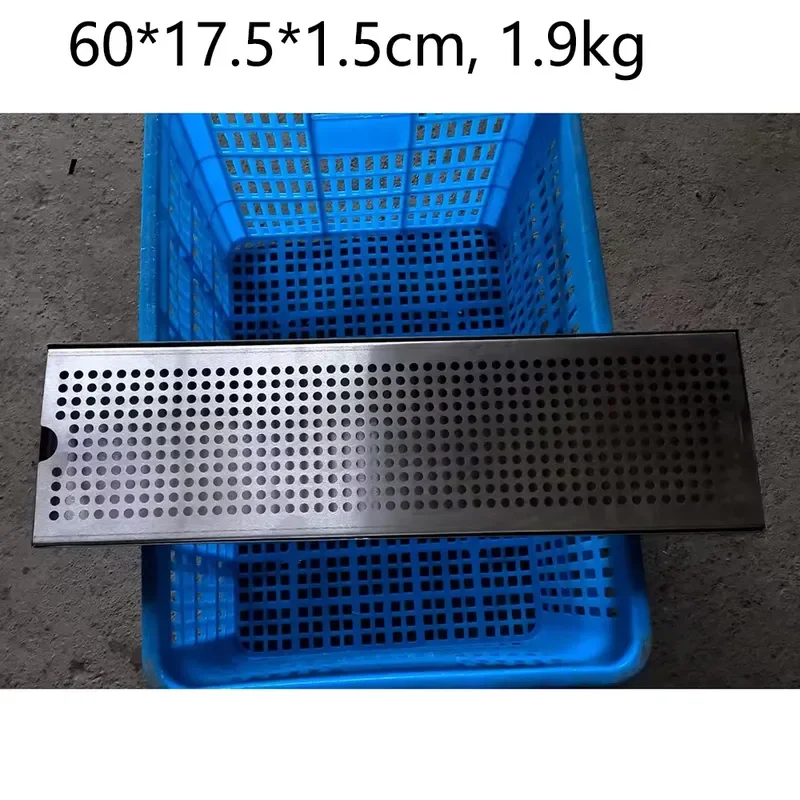 60cm 304 Stainless Steel Beer Drip Tray Polished Surface Rust Proof Waterproof Custom Size for Bar Restaurant Hotel Equipment