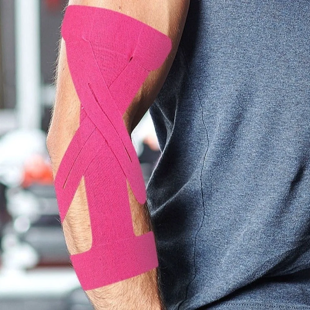 

10 шт. Водонепроницаемые эластичные бандажи для локтей, дышащая кинезиологическая лента, водостойкая предварительно нарезанная спортивная лента для тренировок