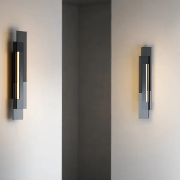 Nordic Modern Bedroom Beside Wall Lamps Mirror Electroplated Glass Light Fixture Staircase Led Illumination Hotel Aisle Lighting