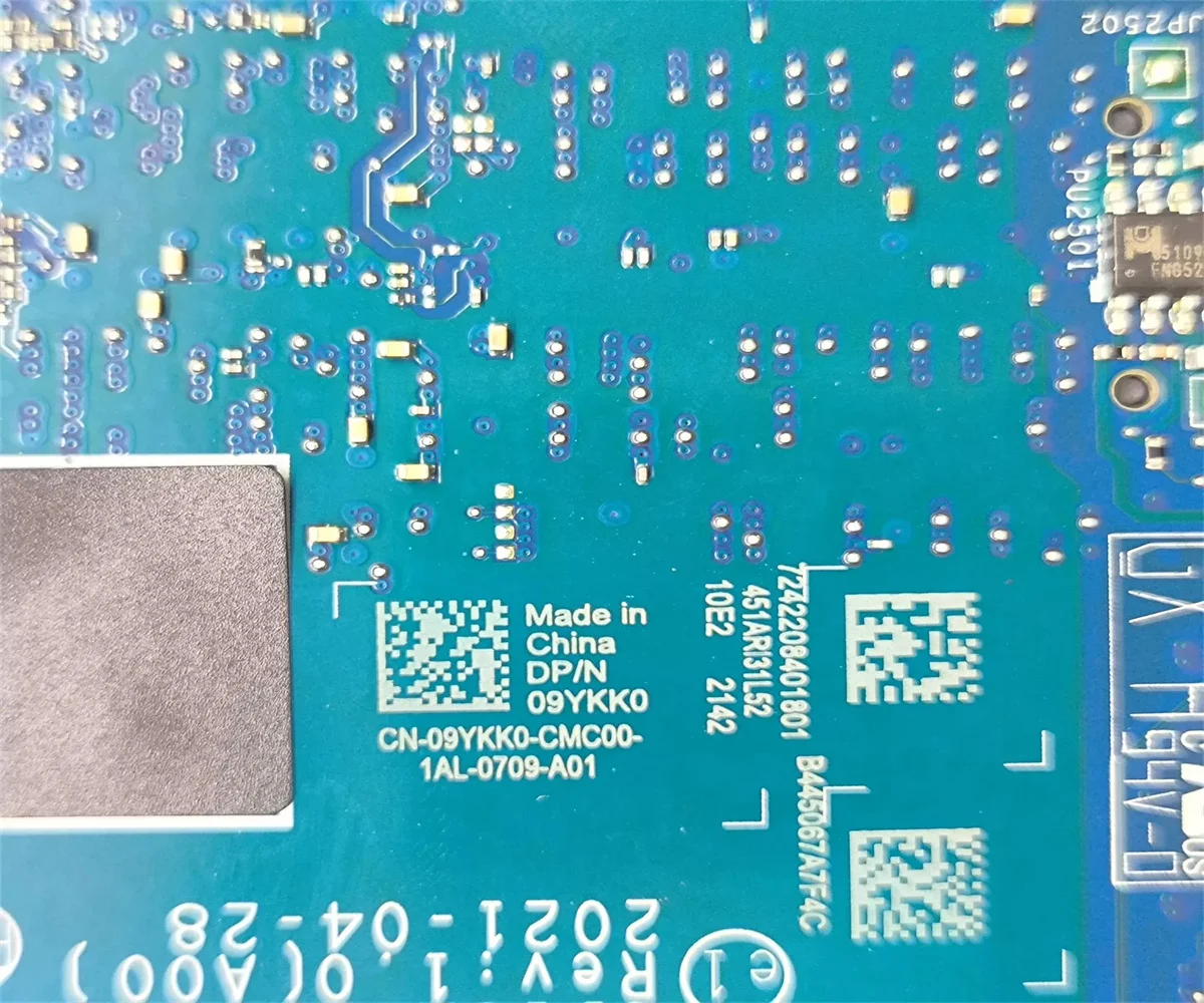 09YKK0 For Dell Vostro 3500 Laptop Mainboard LA-K036P i7-1165G7 MX330 2G 100% Full Tested