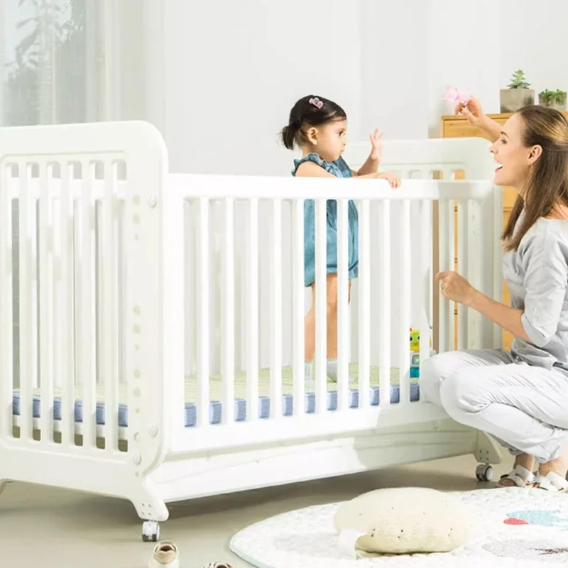 Lit Multifonctionnel pour Bébé et Enfant Garçon, Meuble de Sécurité, Main Courante, Rangement