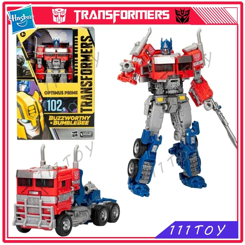 

In Stock Hasbro Transformers Toys Buzzworthy Bumblebee Studio Series 102BB Optimus Prime Action Figure Robot Toy Gifts Hobbies