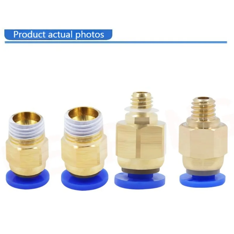 

Пневматический быстроразъемный соединитель PC4‑01 PC6‑01 PC4‑M6 с наружной резьбой, прямой соединитель для воздушных трубок, стабильное соединение, высокая герметичность, долговечность.