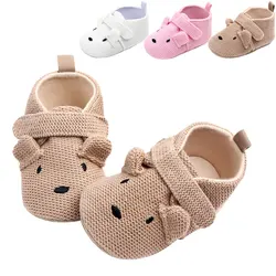 Baby Slippers Casual Baby Boy Girl Knit Crib Shoes Cartoon Soft Sole Anti-slip Prewalker Reptiles Toddler Baby Shoes