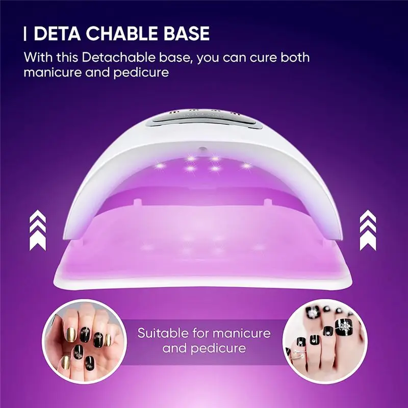 【A75U】 66LED Nail Drying Lamp UV LED Nail Dryer Manicure Machine for Curing Gel Polish Nail Lamp with Sensor ,US Plug