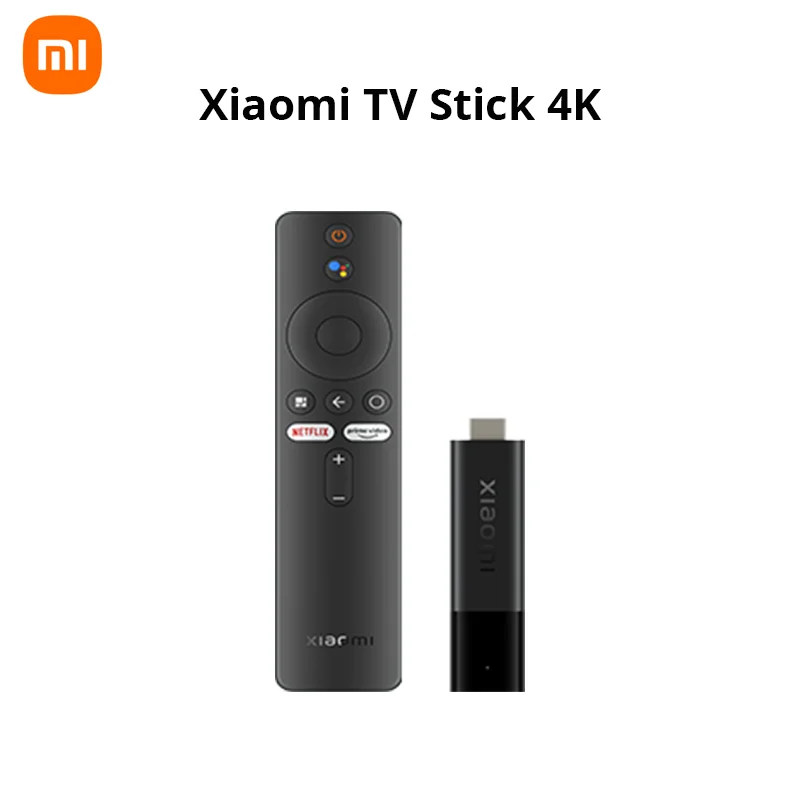 Global Version Xiaomi Mi TV Stick 4K Android 11 BT5.0 TV Dongle Portable Streaming Media Multi Language Google Assistant