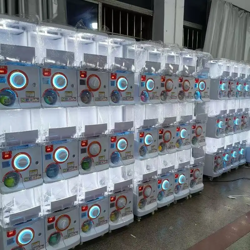 

Mini Metallic 50-100mm Capsule Vending Gacha Toy Colorful Arcade Coin-Operated Games Claw Crane Machine Gift for 3+ Years Old