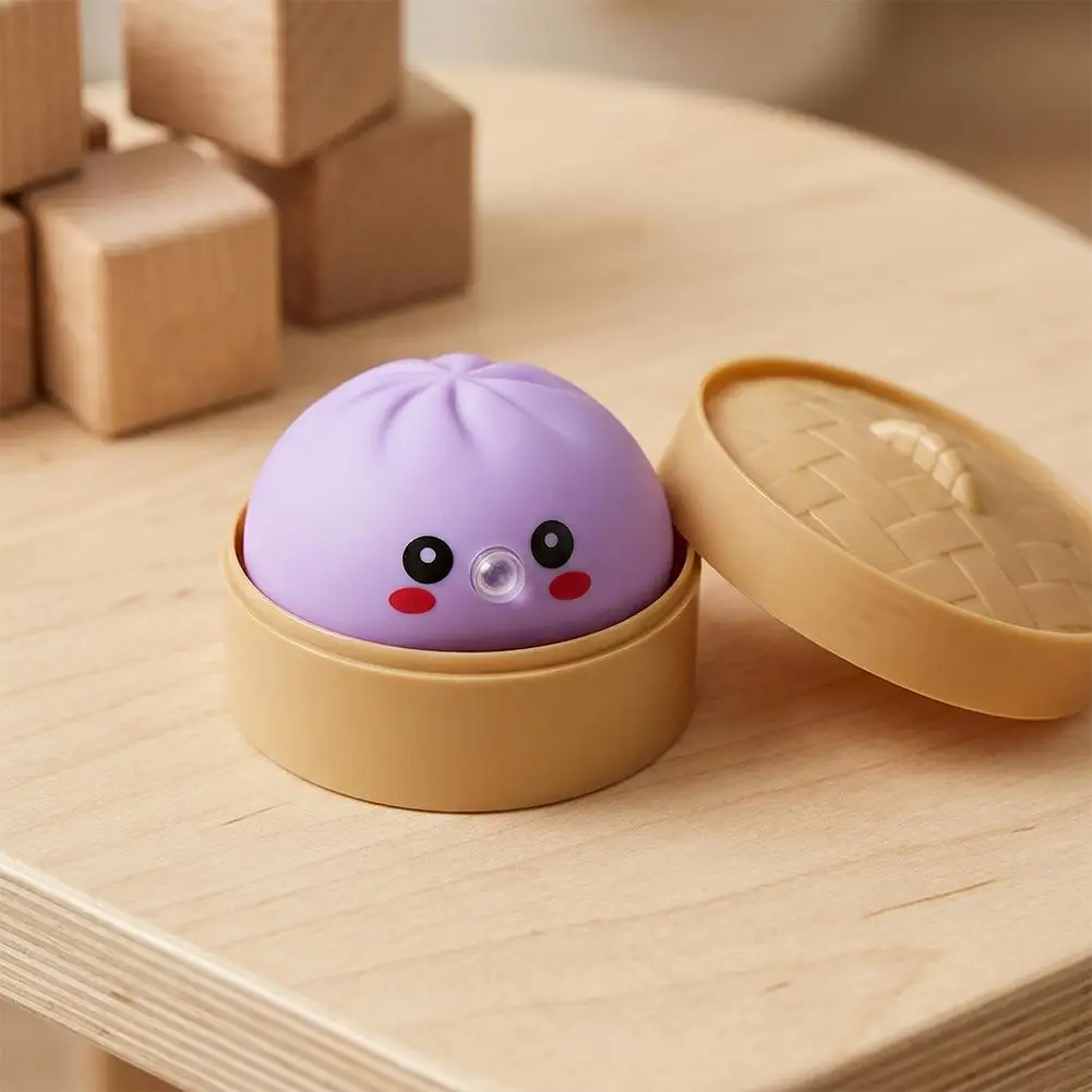 

Cute Toy Squishy Dumpling Steamer Bun Ornament Slow Rebound Soft Pinch Decompression Office Home Decor Party Gift