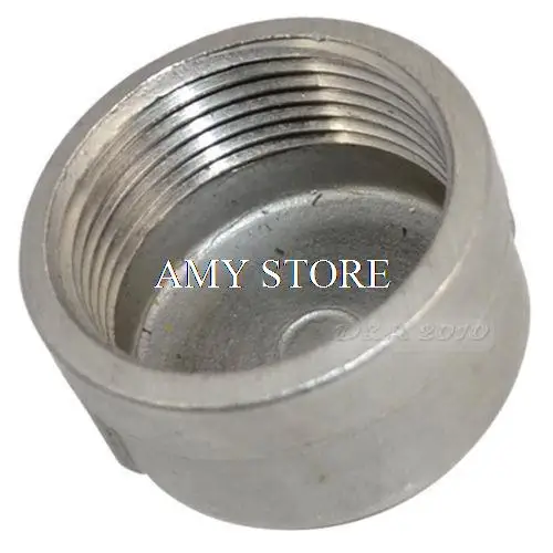 1-1/4 "غطاء أنثى الفولاذ المقاوم للصدأ SS304 تركيب الأنابيب الملولبة BSP جديد