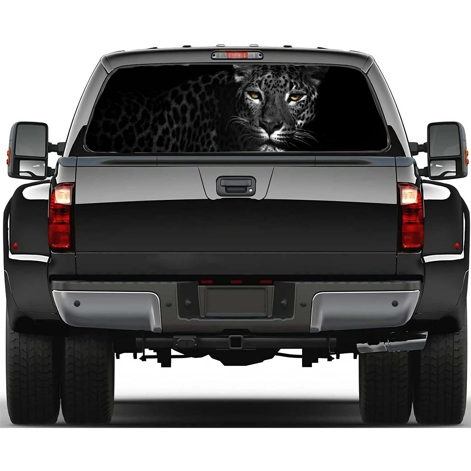 

Леопардовые животные автомобильные задние фотообои украшения для грузовиков автомобилей перфорированные виниловые универсальные наклейки