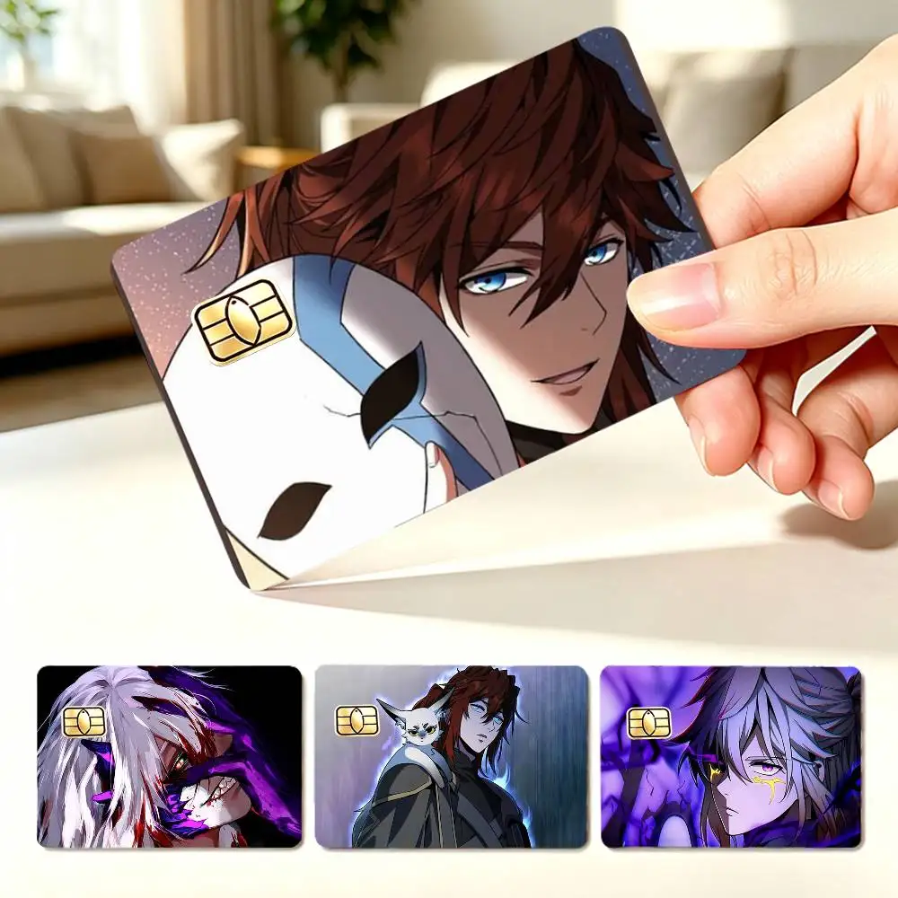 The B-Beginning After the End  4pcs 1Set Card Stickers Small Waterproof Chip 4PCS Card Sticker Anti-Scratch