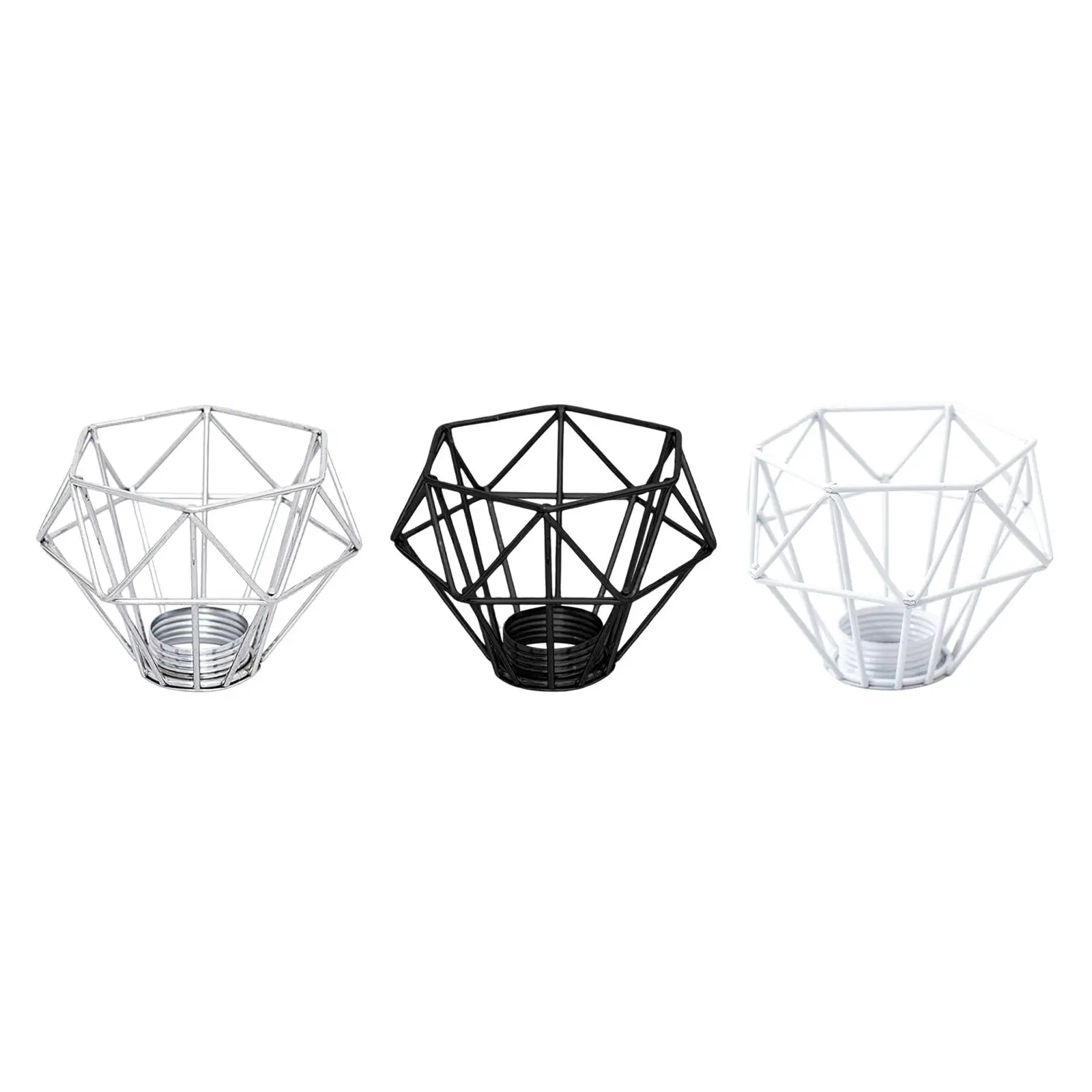 Lampshade Metal Light Cage Easy to Install Ceiling Light Cover Diamond Shape