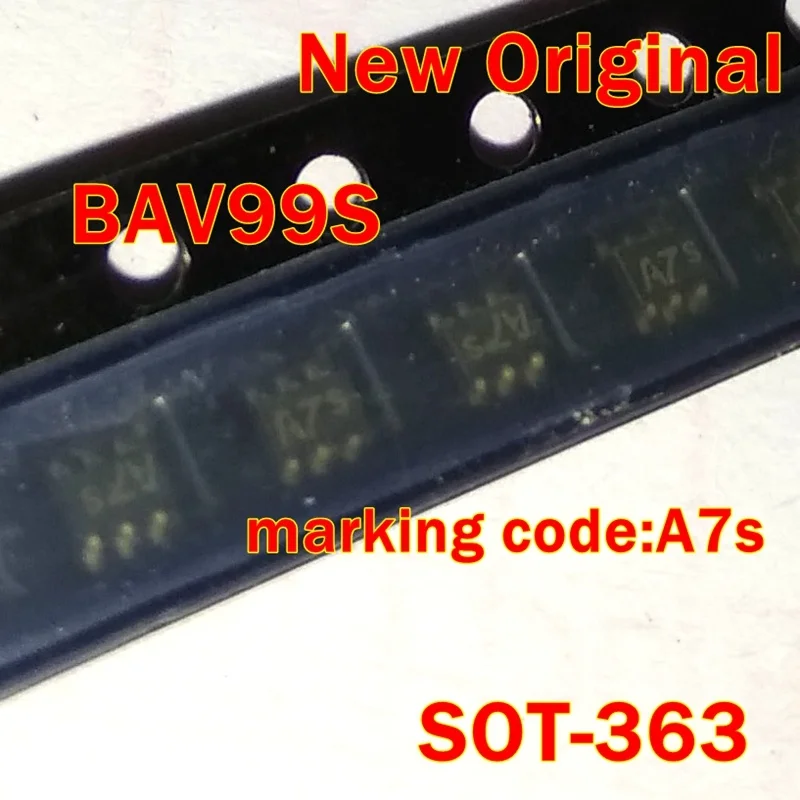 5Pcs to 300Pcs Bav99S Sot-363 New Original Marking Code:A7S High-Speed Switching Diodes