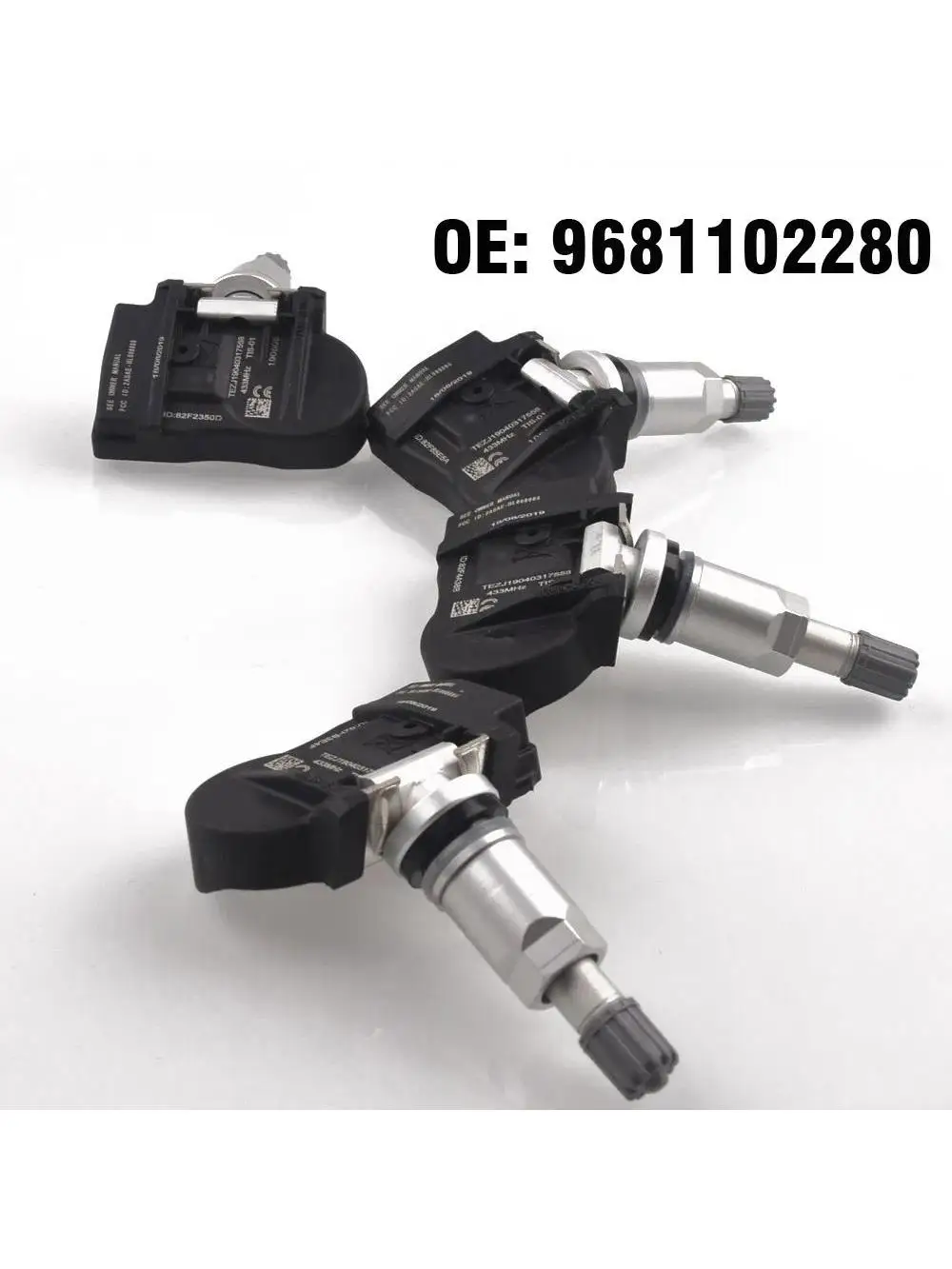 Capteur TPMS de pression des pneus de voiture, 4 pièces, 433MHZ, pour Peugeot 207 208 307 308 4008 et citroën C4 C5