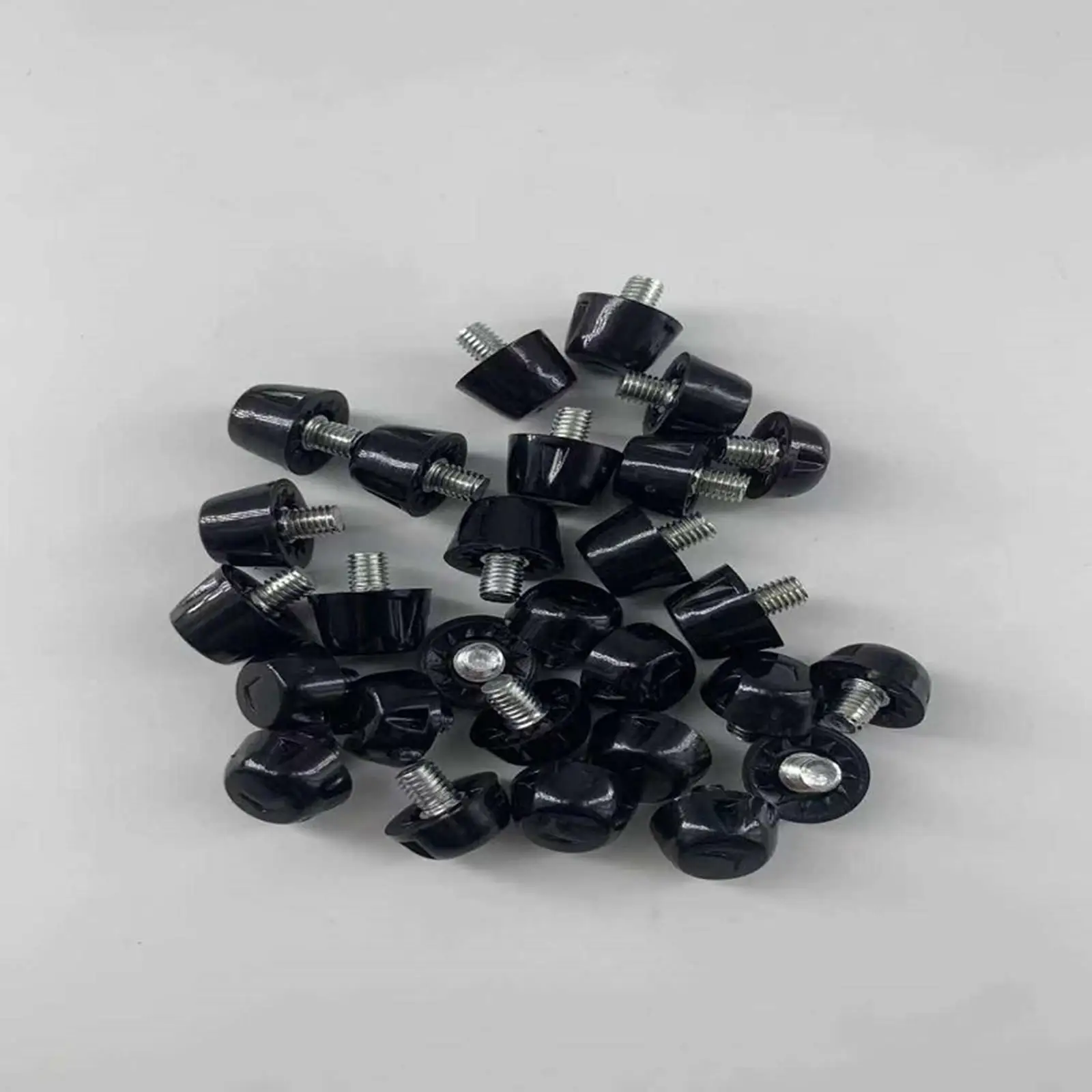 12 Pieces Football Boot Spikes with Wrench Comfortable Non Slip 7mm 10mm M5 Firm Ground Soccer Boot Cleats for Competition