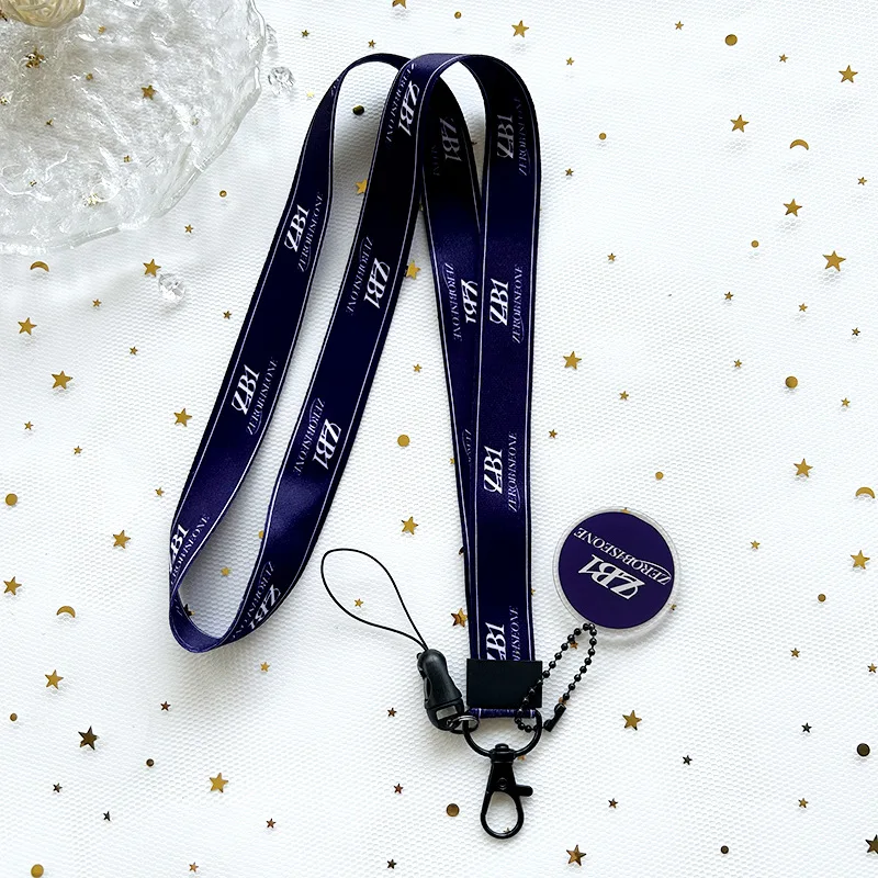 KPOP ZB1 ATEEZ (G)I-DLE Long Lanyard Keychain Acrylic Key Ring Holder Gifts Car Bag Charm Accessories