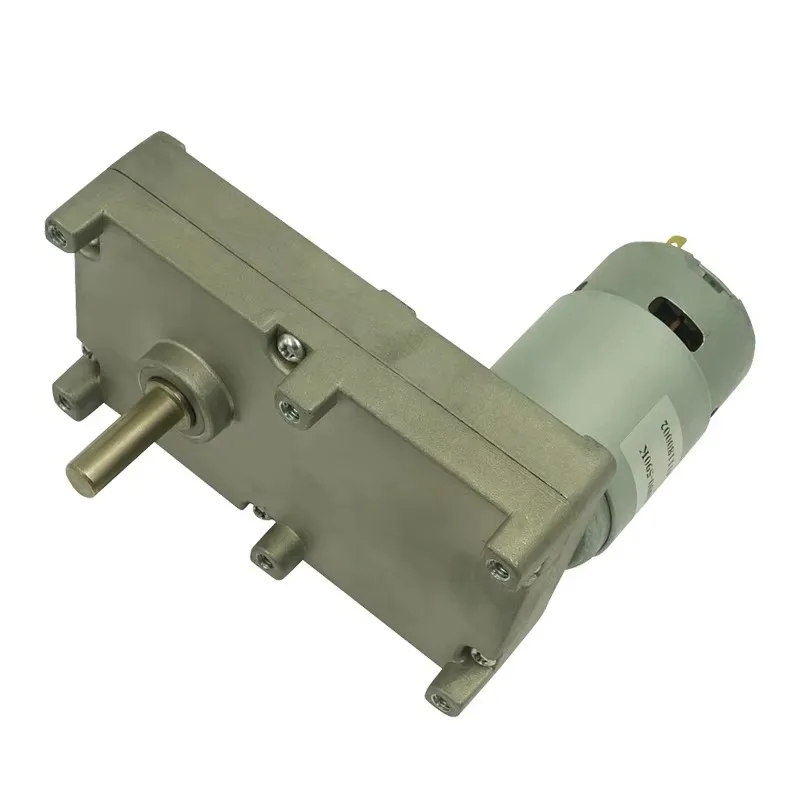 GF775 12V DC Geared Motor 60Nm High Torque Low Speed 2-40RPM Spur Gearbox for Machine Robot