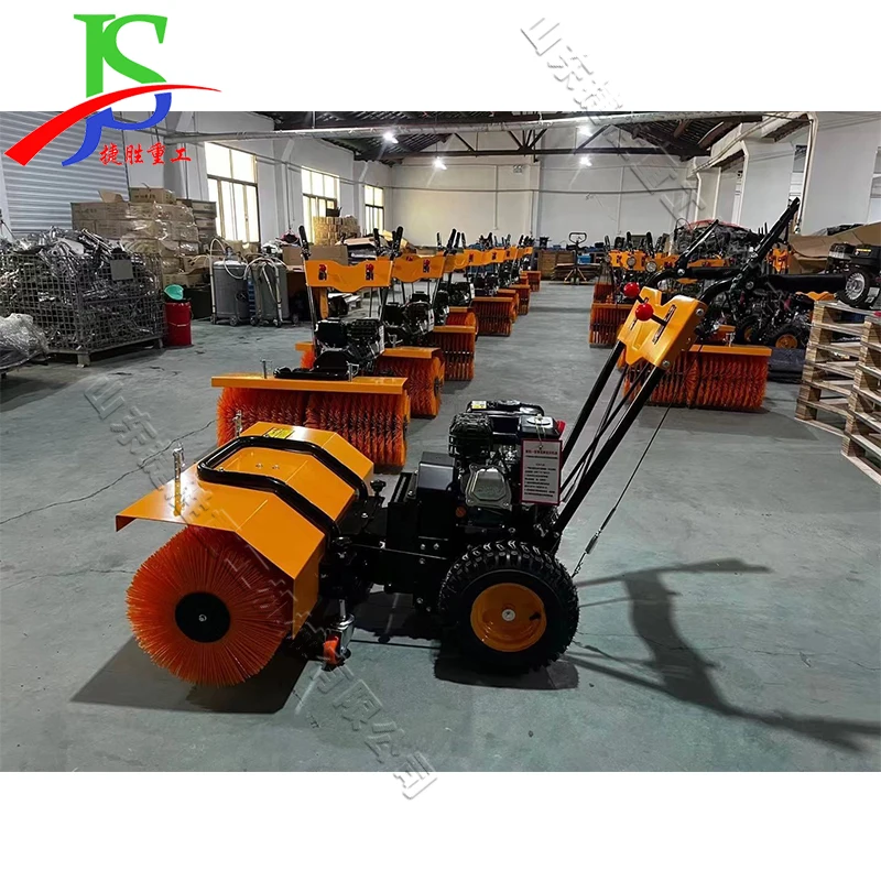 Hand-push Model Snowplow Road Throwing Snow Shoveling Snow Community School Multifunctional Gray Sweeper Snow Removal Vehicle