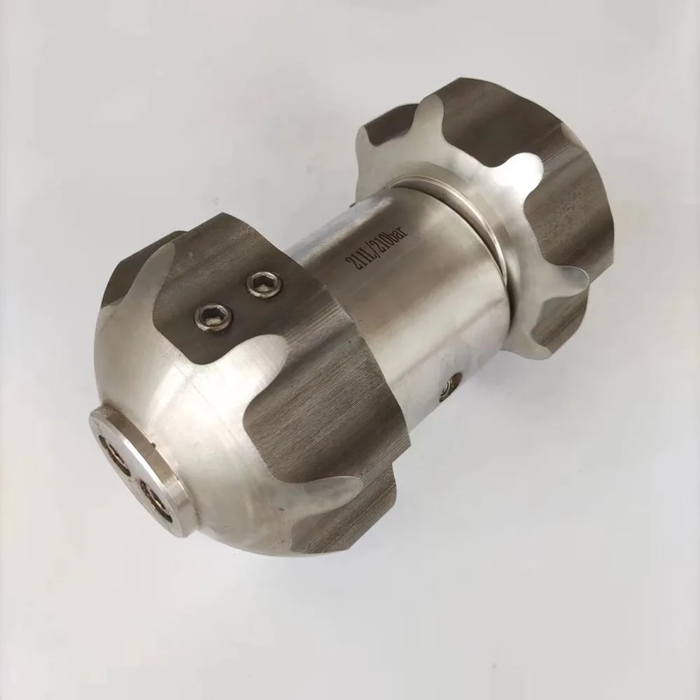 

Быстро вращающаяся вибрационная канализационная насадка 3000PSI из нержавеющей стали для очистки канализации