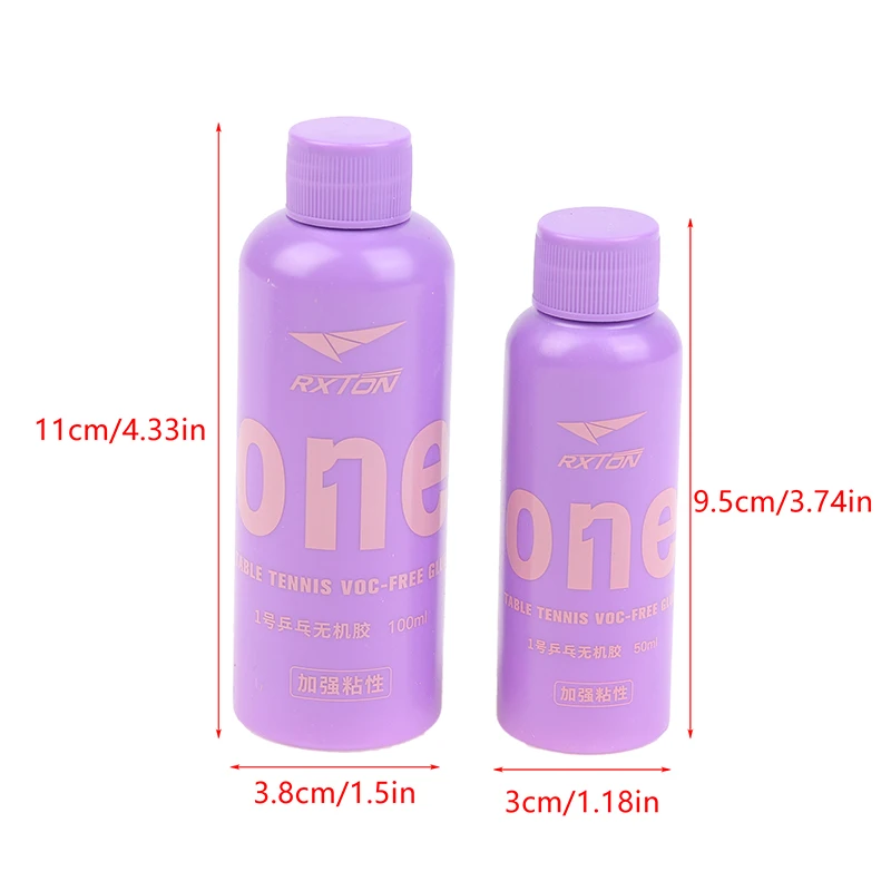 

Клей для настольного тенниса 50/100 мл, профессиональный неорганический клей для накладок на ракетки, высокая адгезия, с губкой для сушки