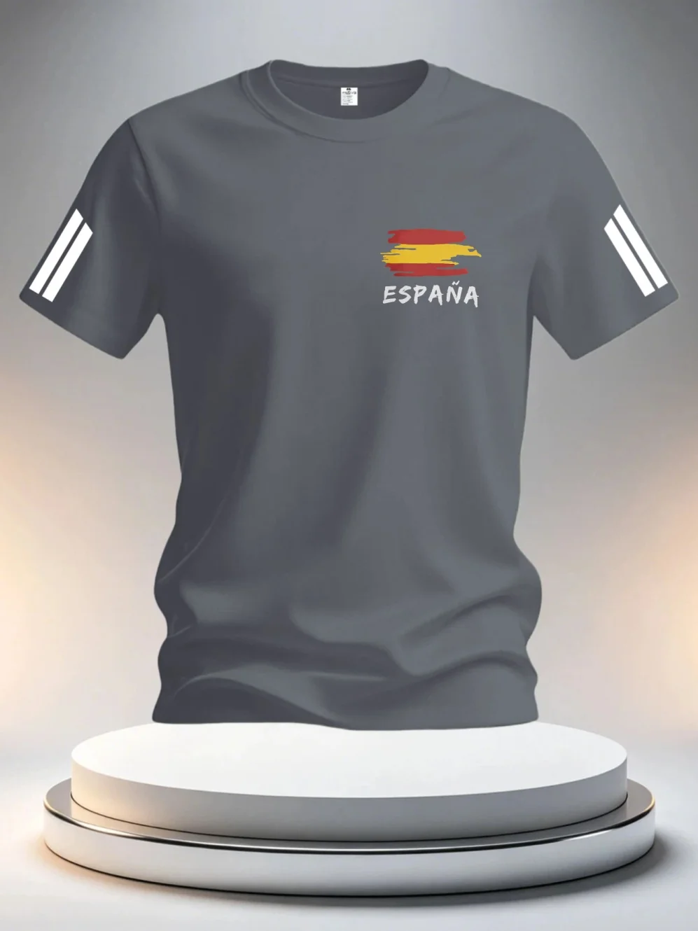 2026 Sommer Spanien Fußballtrikots für Herren – Klassische God Spain Kurzarm-T-Shirts im lässigen O-Neck Sport-Stil – Herrenbekleidung – Detail 7