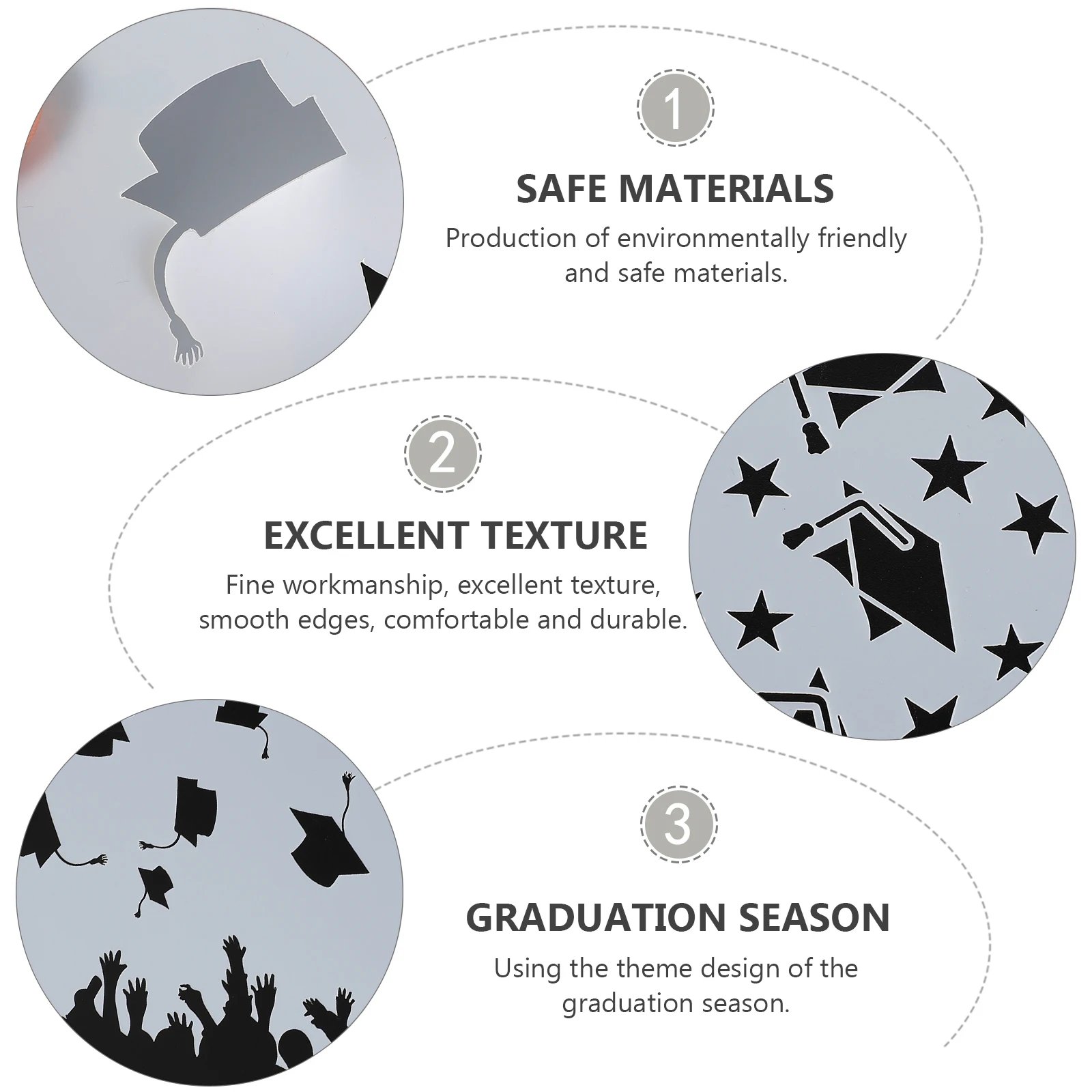 

2Pcs Hollow Cake Decoration Stencils Graduation Theme Templates DIY Spray Cake Stencils for Party Use Eid Party Supplies