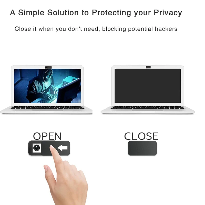 AT82-3 Pcs Computer Tablet Camera Anti-Peeping Privacy Patch Slide Cover Webcam Cover Laptop Camera Cover Sliding