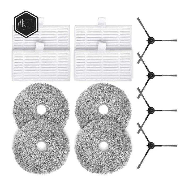 

Запасные части и аксессуары для Uwant 2 Plus U250: боковая щетка, HEPA-фильтр, тряпка для влажной уборки (AK25)