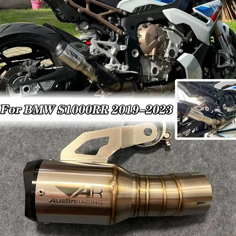 

Motorcycle Modified for BMW S1000RR 2019-2023 Motorcycle Exhaust Escape System Modified Link Tube S1000RR Austin Racing Exhaust