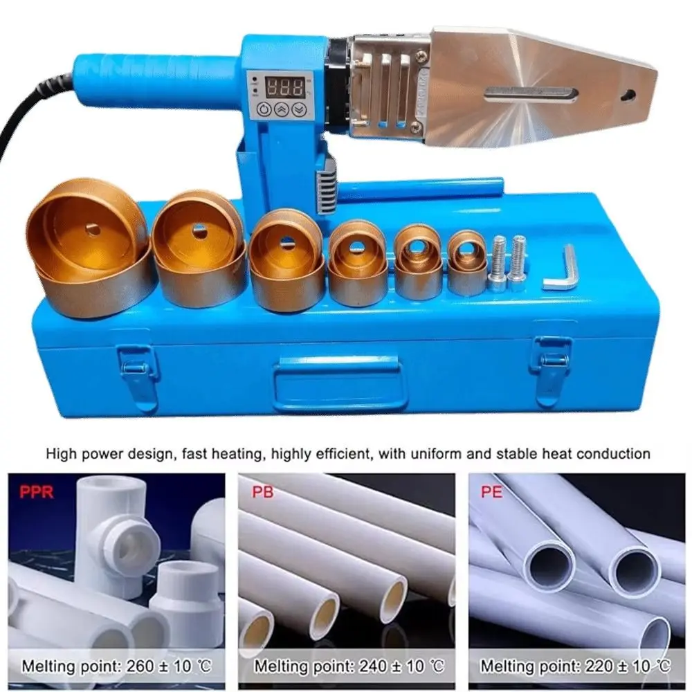 Constant Temperature Quick-Heat Welding Machine 20-32/20-63 EU Plug PPR Pipe Welding Machine Water Pipe Installation