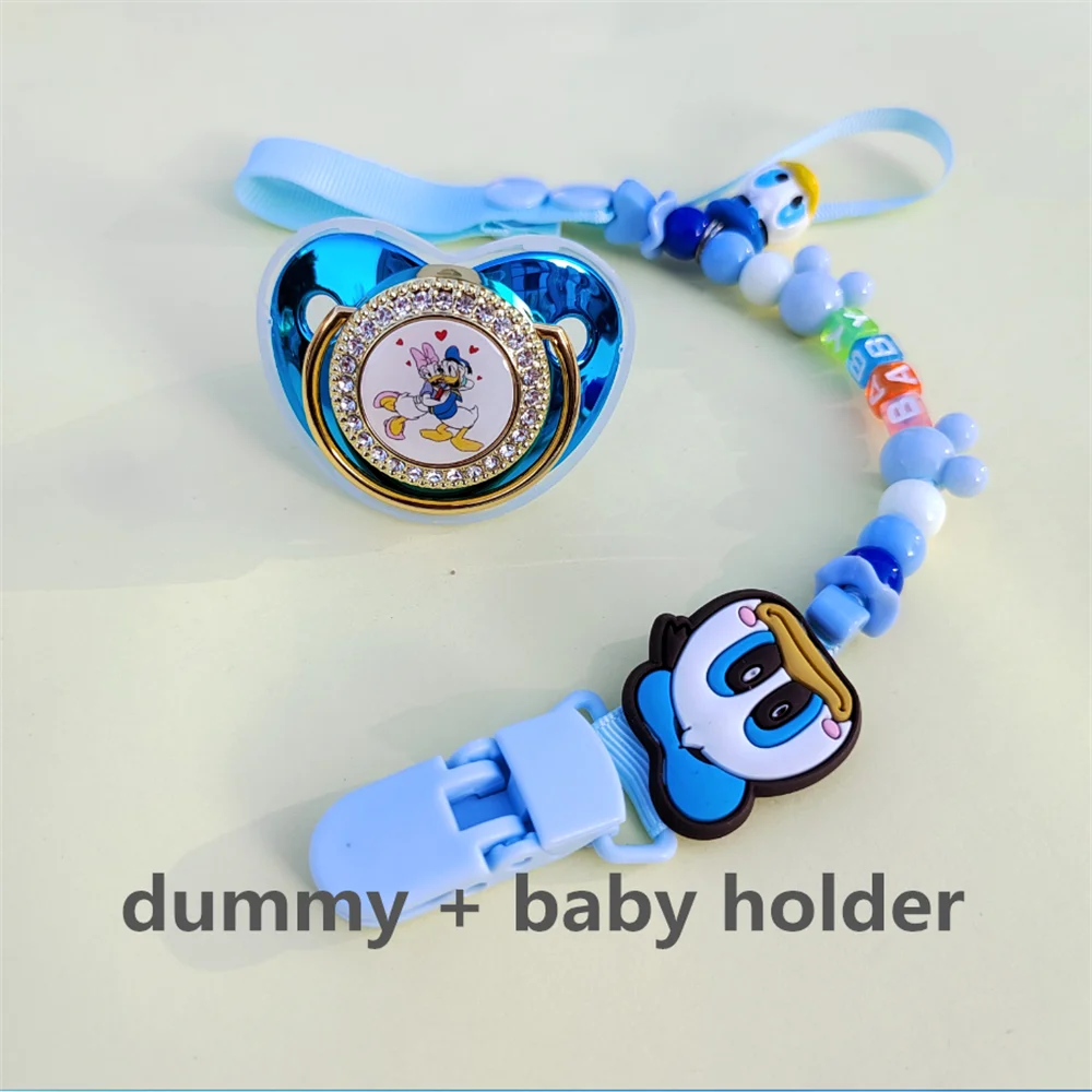 Disney New Daisy Design Character Image Dummy and Pacifier Clip Holder Newborn Items Silicone Chupetes Para Bebes Fast Shipping