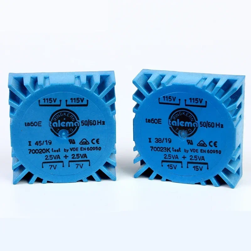 

Talema 5W dual 7V 9V 12V 15V 18V imported ring transformer fever welding plate ring cow 5VA