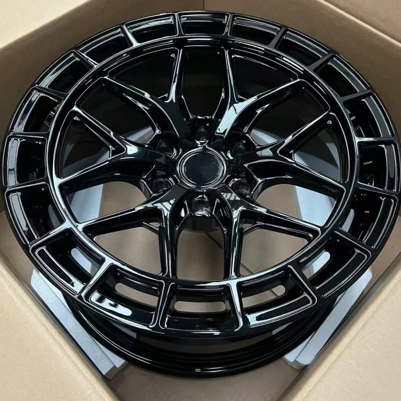 Custom 6061 Racing Five Spoke One-Piece Forged Alloy Wheels 30mm ET 5x112 5x114.3 5x120 18-21 Inch Universal Passenger Car Rims view 4
