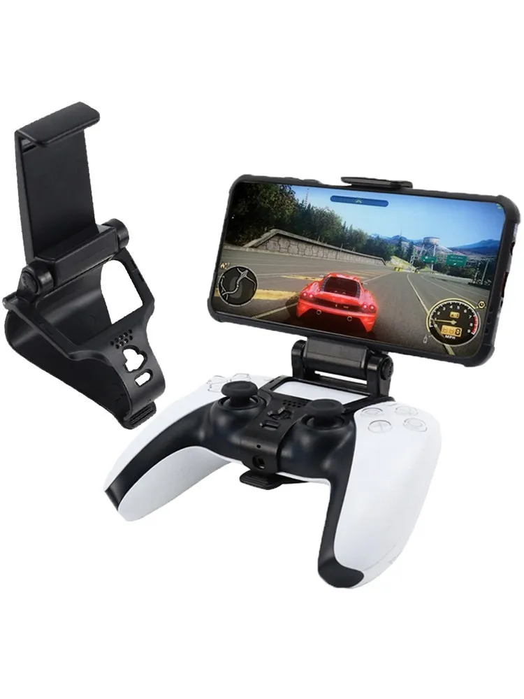 For PS5 Controller Gamepad Mobile Cell Phone Stand Smart Grip Mounting Bracket Suit for PS5 Accessories with Adjustable Width