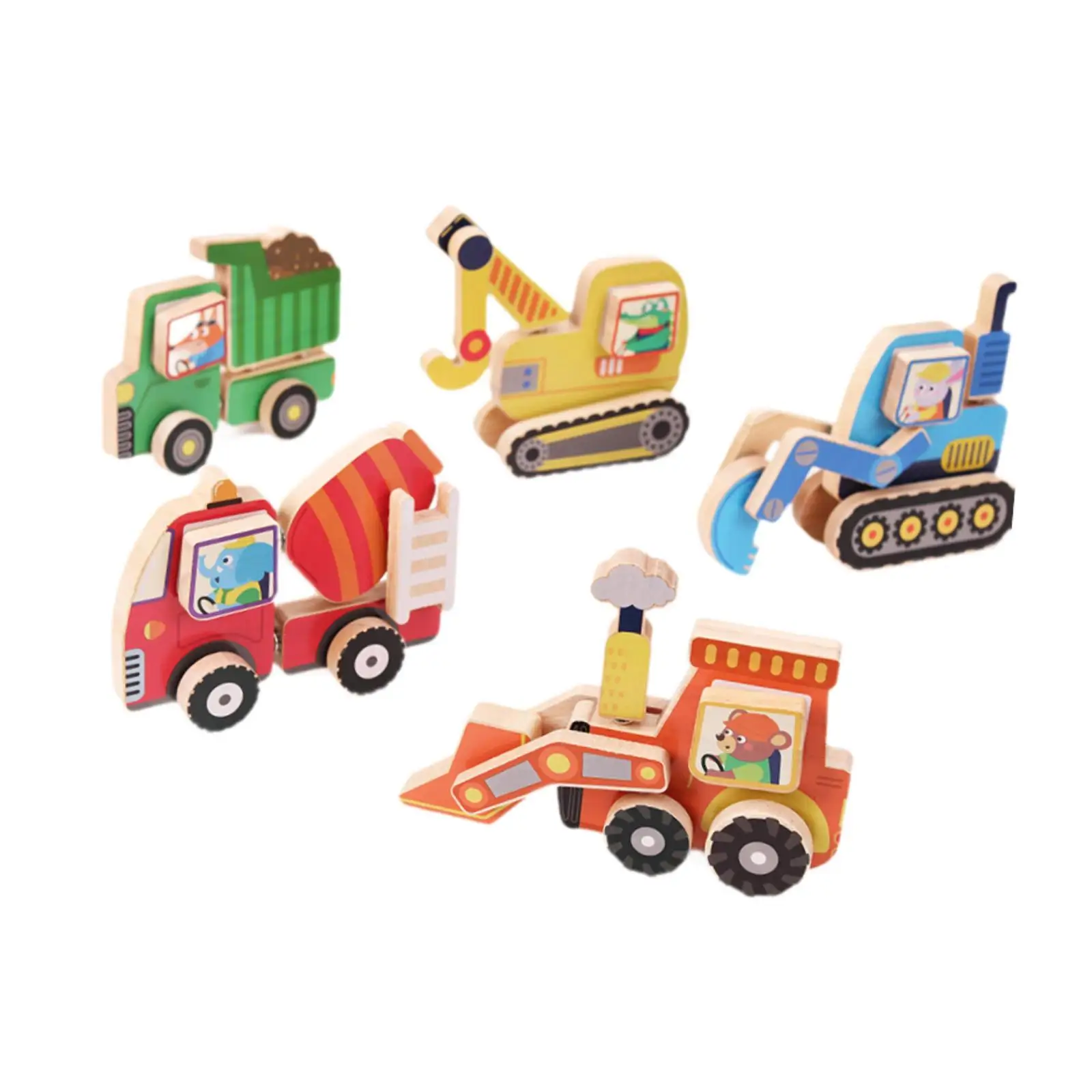 

5x игрушка для сборки модели строительной грузовика для мальчиков и девочек