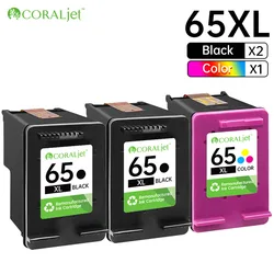 Coraljet 65xl Ink Cartridge Compatible for HP Combo Pack with 3700 3752 3755 3772 2652 2600 Envy 5055 5000 5052 5070 Printer