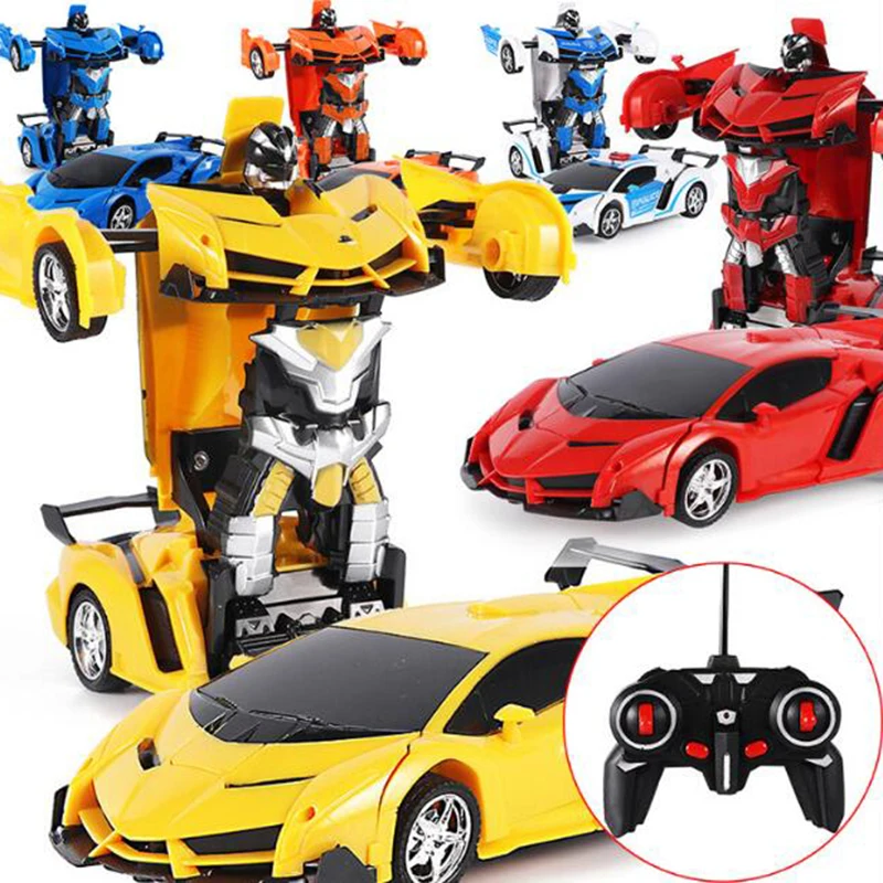 RC Car 1:18 Transformation Robots figure Sports car rc drift Robots Toys  Deformation Car Toys Gifts For Boys