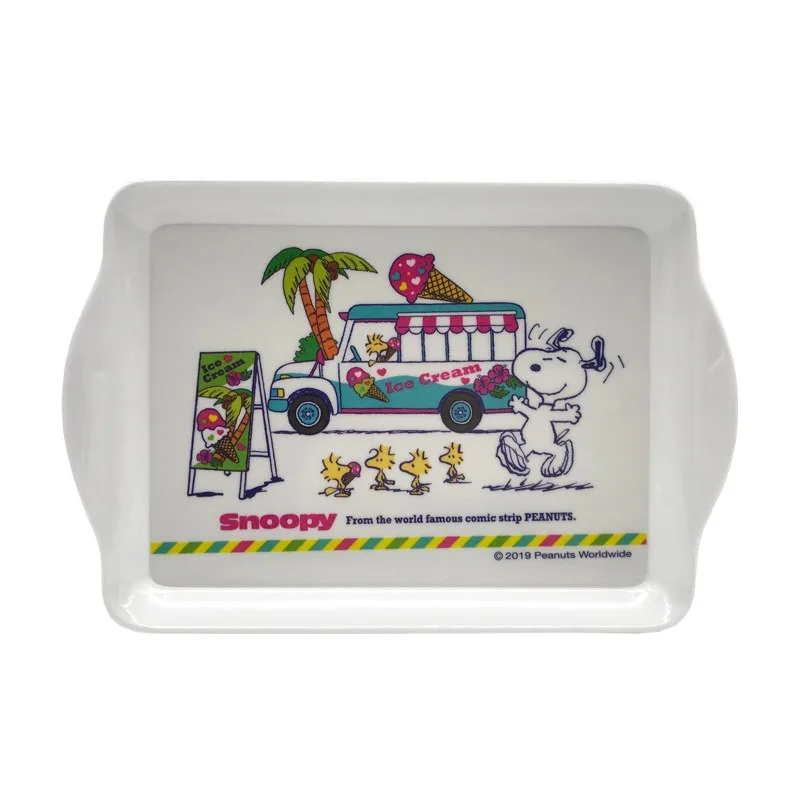 Snoopy Tablett Snack Food Dish Teller Teller Kuchen Obst Dessert Gerichte Home dekorative Küche Veranstalter Frühstück Brot Tablett Geschenk
