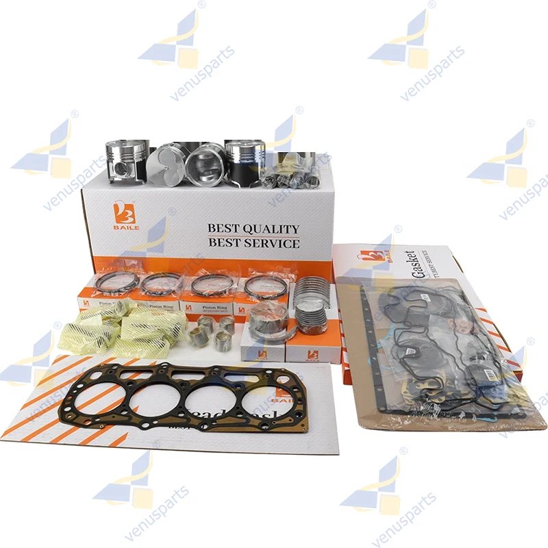 

Overhaul Rebuild Kit For Shibaura N844L N844T N844LT Engine STD Full Gasket Set Kit+ Piston + Piston Rings
