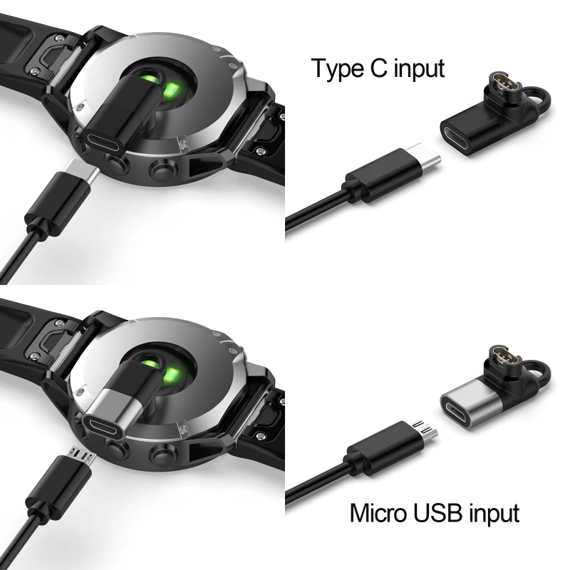 USB C Typ C Weibliche zu 4pin Ladung Konverter für Garmin Fenix 5/5 S/5X/6 forerunner 45/45S/245/245M/935 Smart Uhr