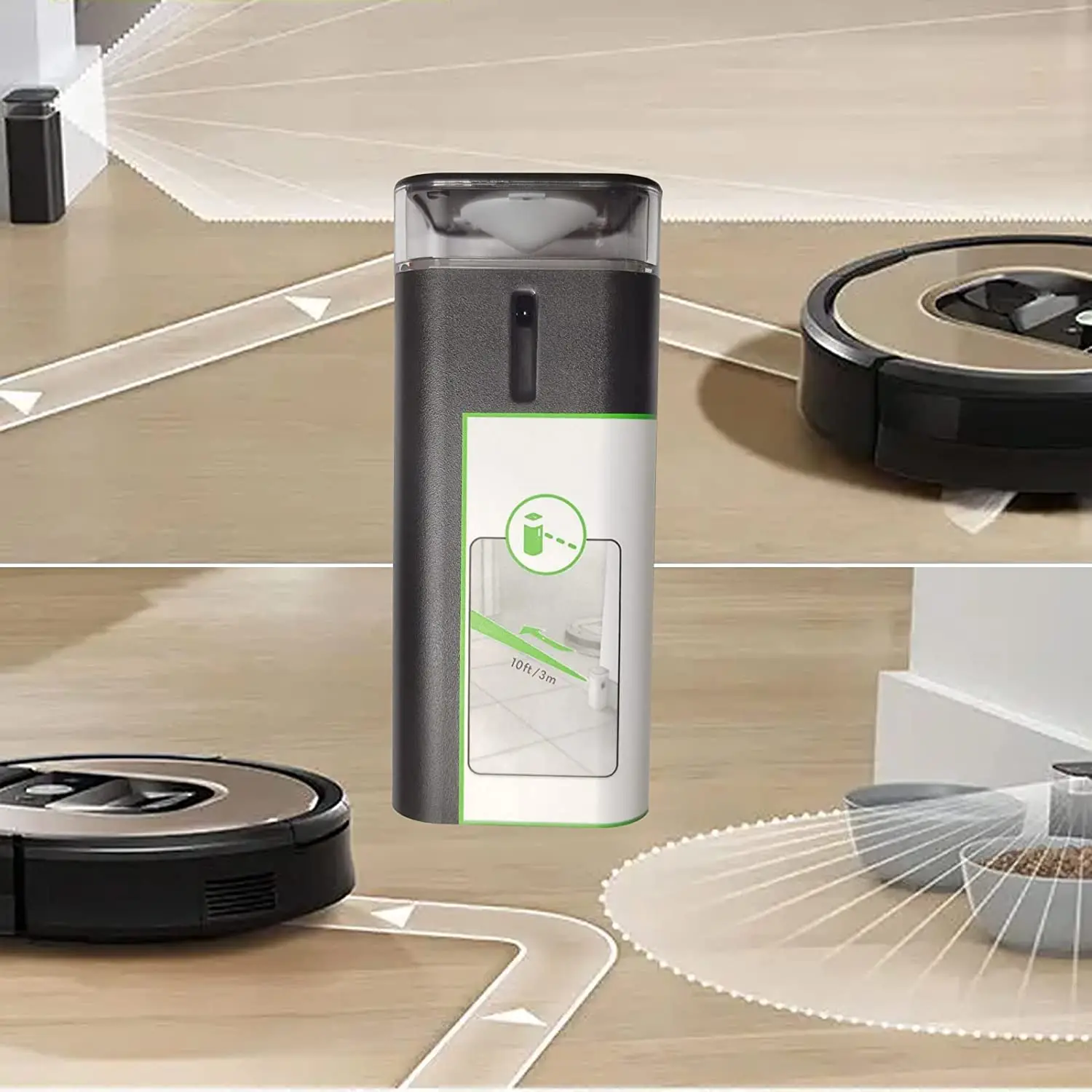 وضع مزدوج حاجز الظاهري الملاحة الظاهري الجدار ل Irobot Roomba 500 600 650 675 700 770 880 900 960 E5 I3 I7 سلسلة