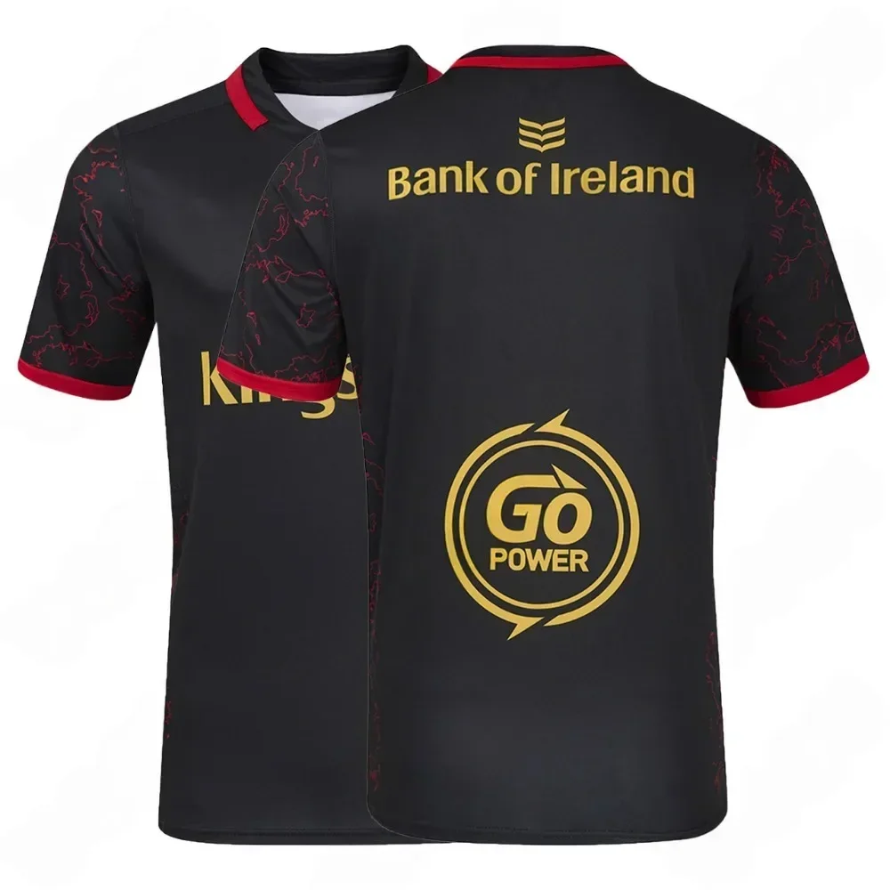 

2025 Arrival Ulster Rugby Jerseys Adult Summer Sports Jerseys 3D T-Shirt Sports Training Men Women Short Sleeve T-Shirts Tops