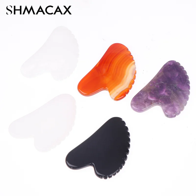 

Face Massager Gua Sha Scraper Natural Jade Stone Skin Care Massager For Body Facial Neck Back Beauty Health Eye SPA