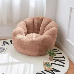 High Velvet Beanbag Sofa Soft Lounge Single Person Fabric Small Beanbag Sofa Lazy Recliner Muebles Para Salas Modernos Furniture