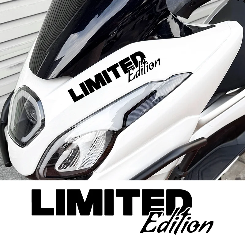 

Black White Red Golden Limited Edition Text Sticker, Waterproof Vinyl Decal for Car Motorcycle Helmet