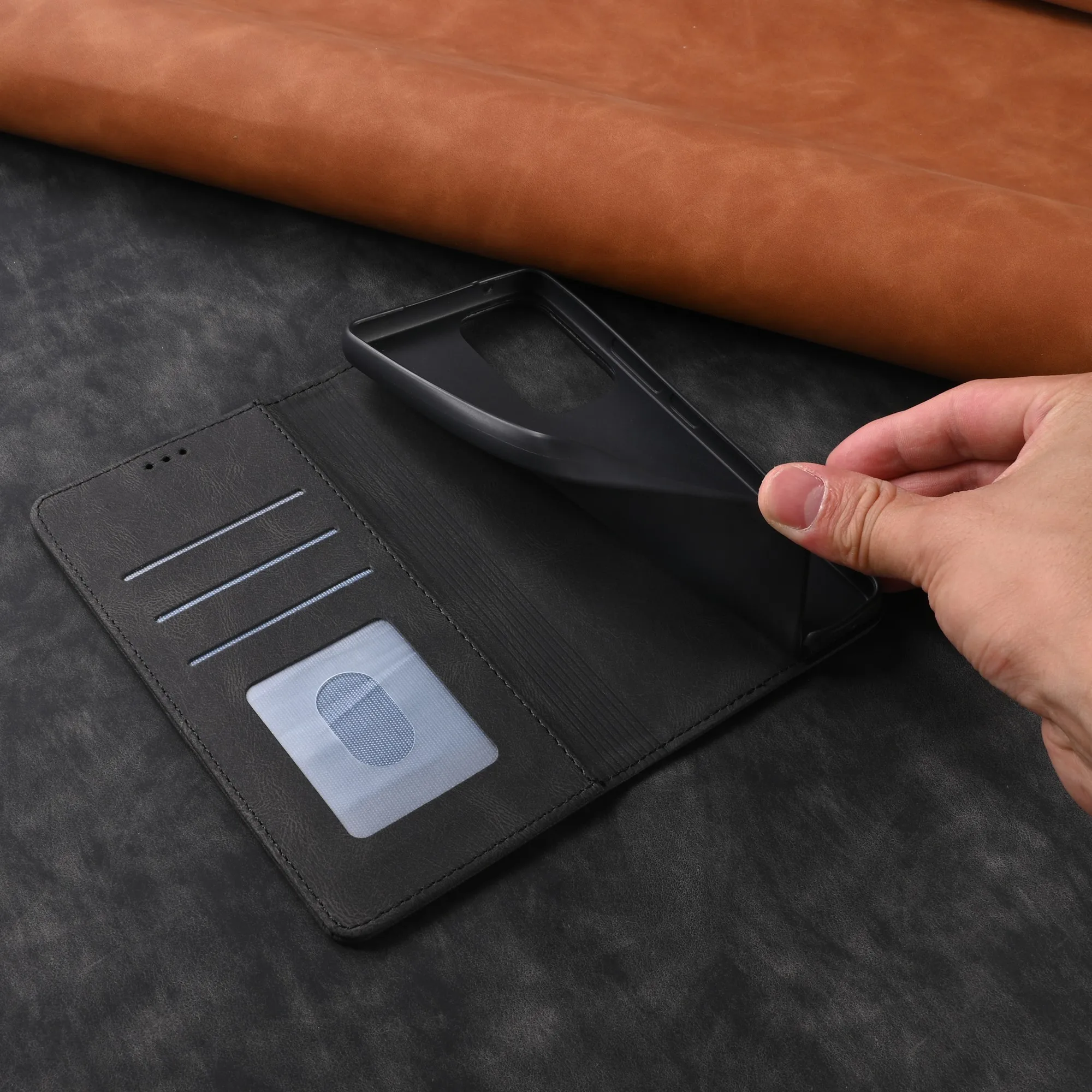 Flip Leather Wallet Case For iPhone 15 14 13 12 11 16 Pro Max Mini XS Max X XR 8 7 6 6S Plus SE Card Holder Protect Cover Funda