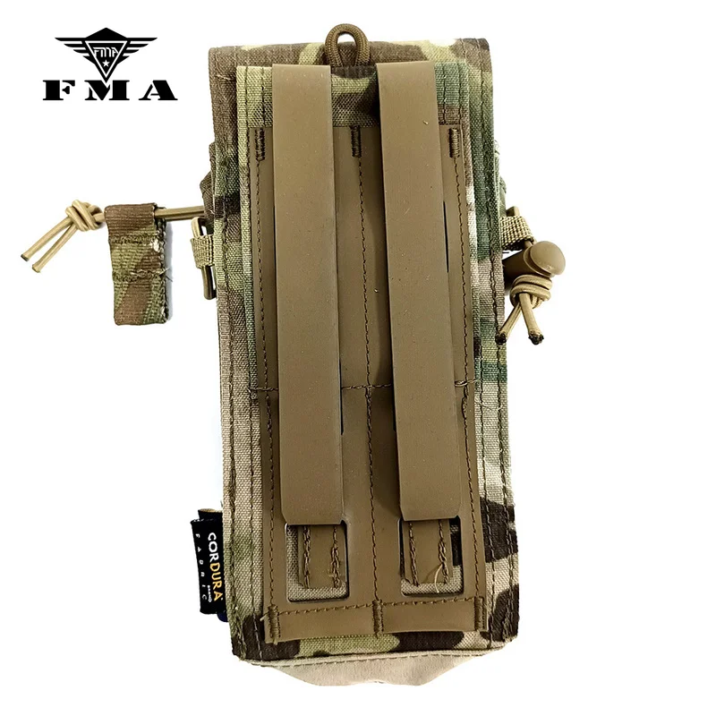 FMA New Tactical MBITR 152 Radio Molle Pouch CP Style Dual 5.56 / 7.62 Magazine Pouch Multicam RS9962