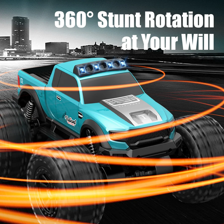 JJRC C8816 Amphibious Remote Control Car 4WD Off-Road Climbing Monster Truck with LED Light 4-wheeled Bigfoot Buggy RC Car Toys