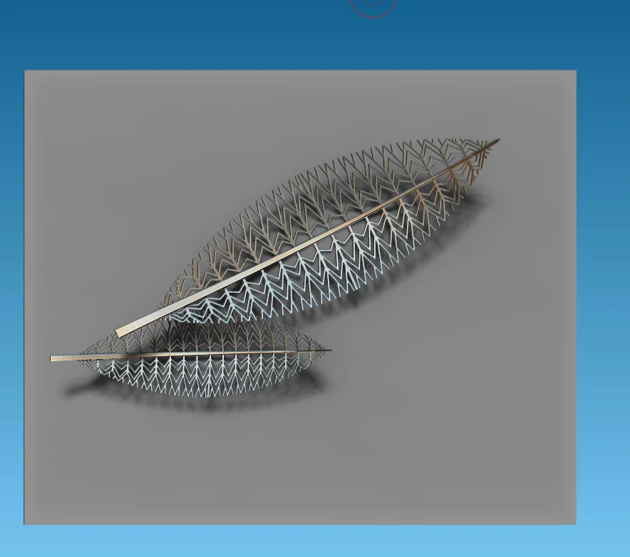 ที่กําหนดเองที่ทันสมัยรูปปั้นเหล็กกลางแจ้งศิลปะสมัยใหม่สวนตกแต่งCutoutสแตนเลสใบเมืองประติมากรรม