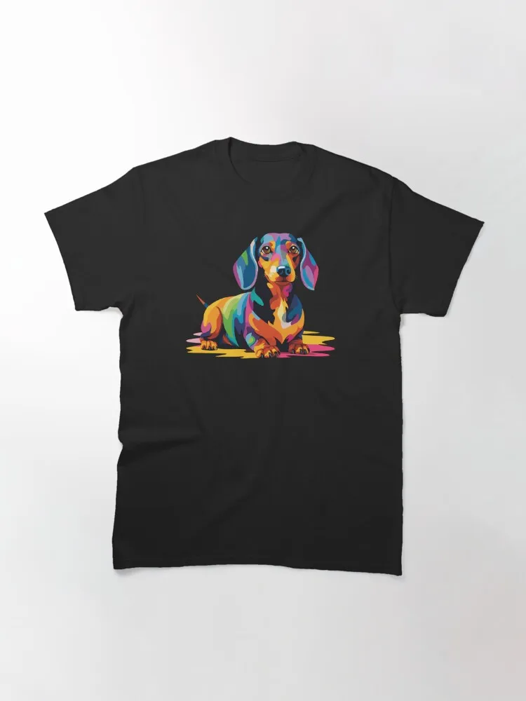 Colorful Pop Art Dachshund Classic T-Shirt